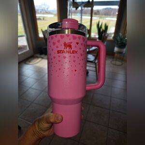 Stanley Pink Hearts Valentine's Day 40 Oz Cup Target Exclusive